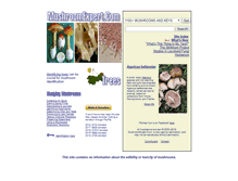 Tablet Screenshot of mushroomexpert.com